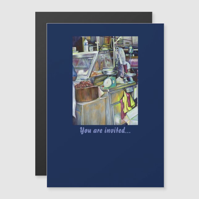 Where's The Fish Head Curry? Singapore Magnetic Invitation (Front/Back)