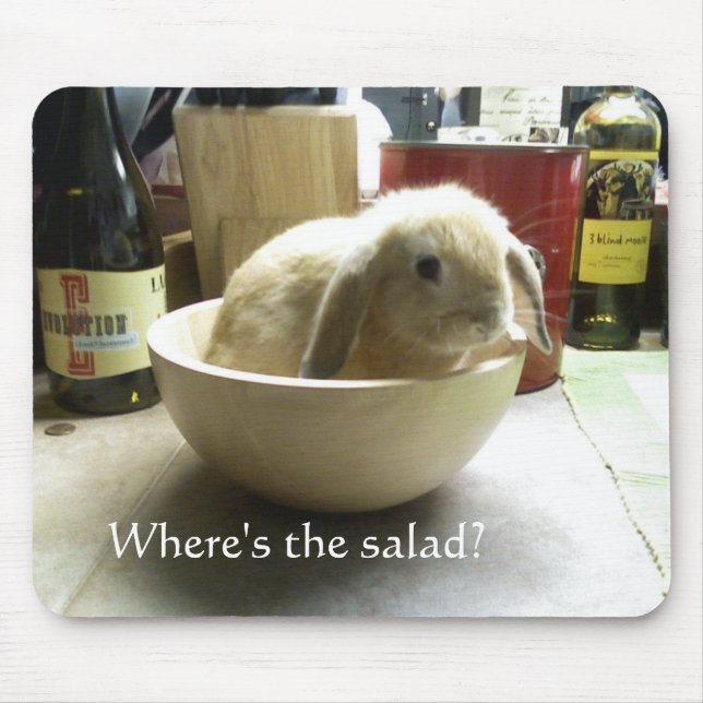 Where's the salad? mouse pad (Front)