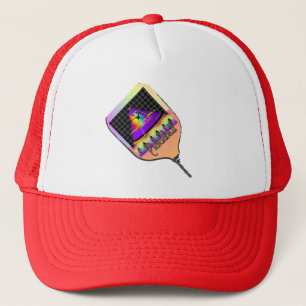 Where's The Sun Pickleball Red Trucker Hat