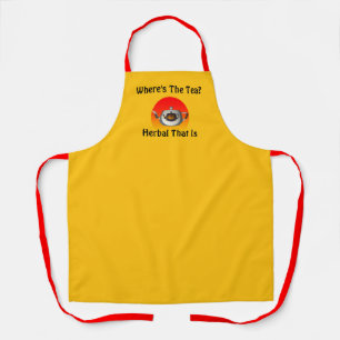 Where's The Tea? Herbal That Is Kitchen Chef Apron