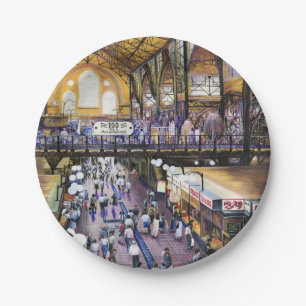 Where's the Water Closet? Budapest Paper Plate