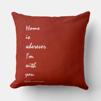 Wherever I'm With You Wedding Throw Pillow