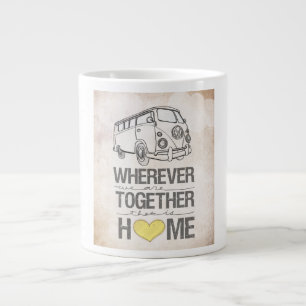 Wherever We Are Together series- Bus edition Large Coffee Mug