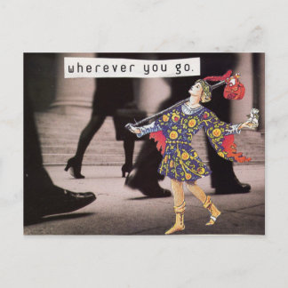 Wherever you go postcard