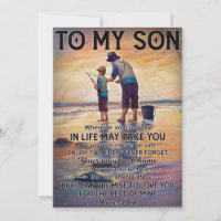 Wherever Your Journey In Life-Fishing Dad To Son