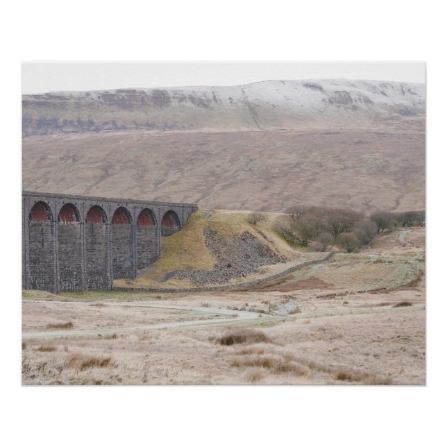 Whernside and Ribblehead Viaduct Poster (Front)