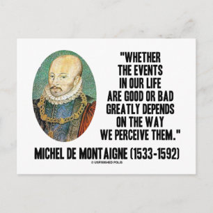 Whether Events In Life Good Or Bad Perceive Them Postcard