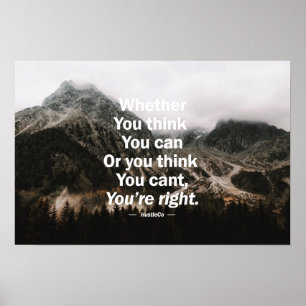 Whether you think you can. poster