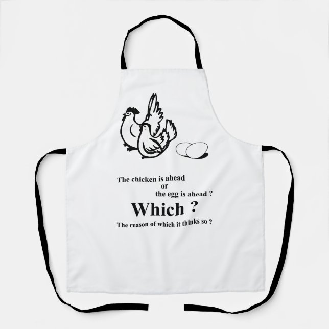 Which came first ? apron (Front)
