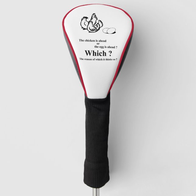Which came first ? golf head cover (Front)