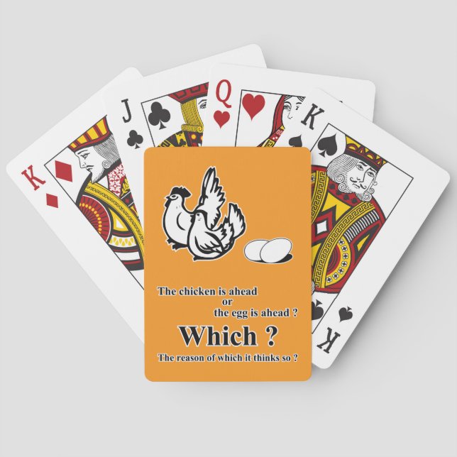 Which came first ? playing cards (Back)