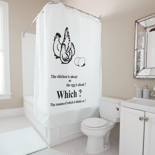 Which came first ? shower curtain (In Situ)