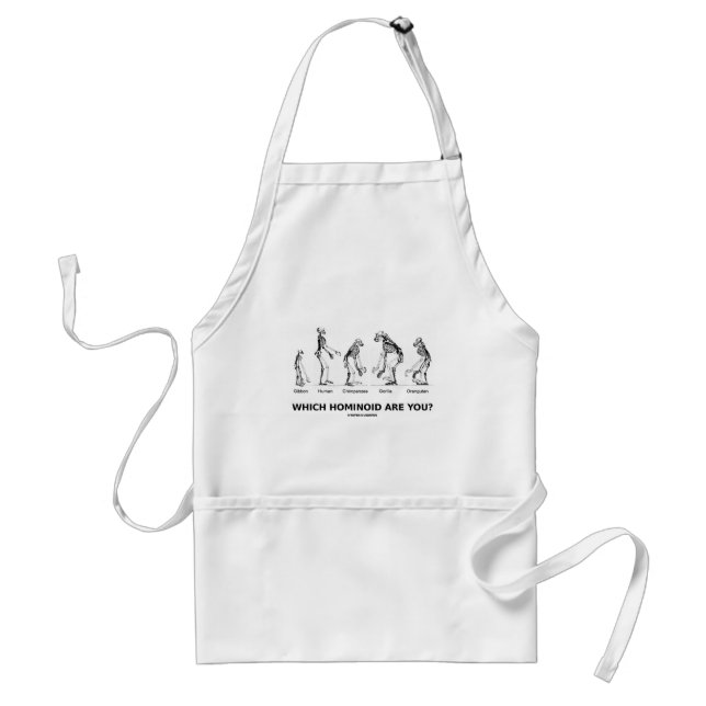 Which Hominoid Are You? (Hominid Skeletons) Standard Apron (Front)
