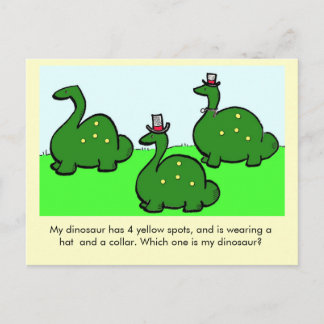 Which One is My Dinosaur? Postcard