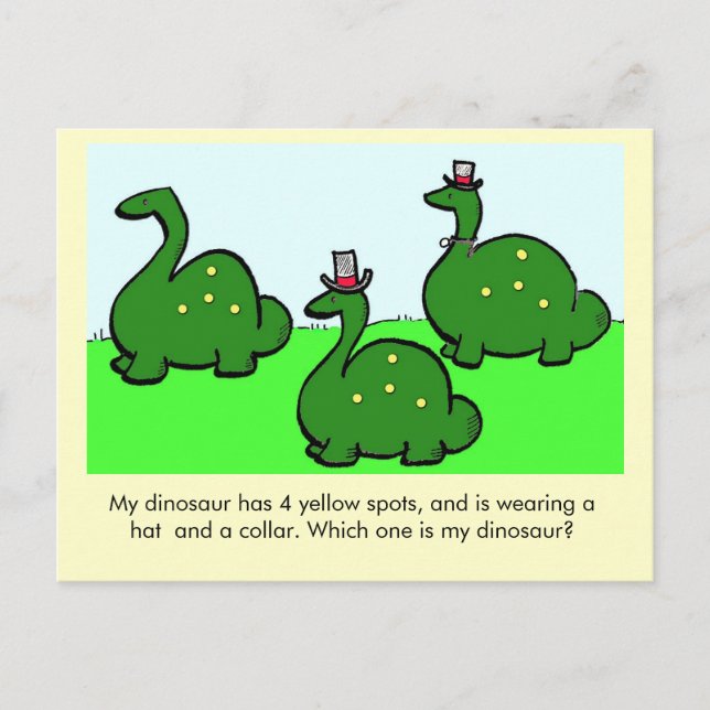 Which One is My Dinosaur? Postcard (Front)