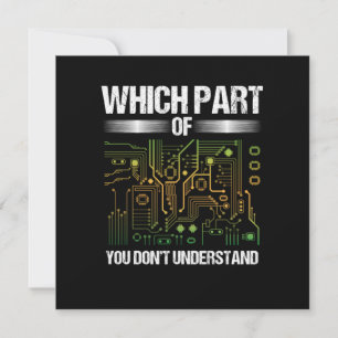 Which Part Of Electrical Engineering Gift Invitation