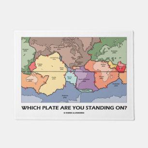 Which Plate Are You Standing On? Plate Tectonics Doormat