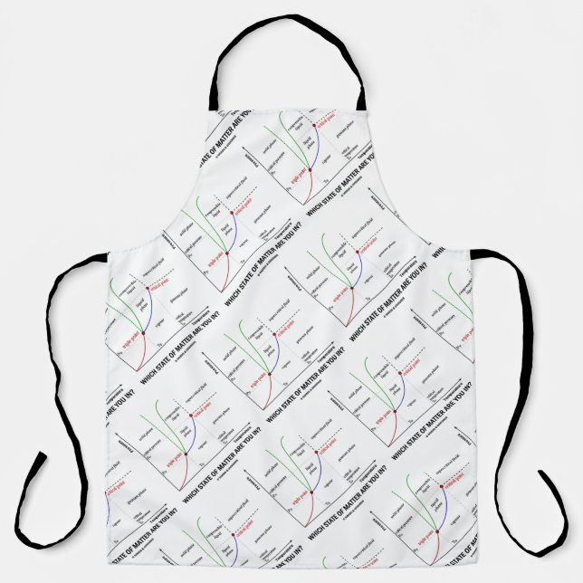 Which State Of Matter Are You In? Chemistry Apron (Front)