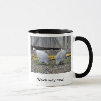 Which Way! Guinea fowl Mug