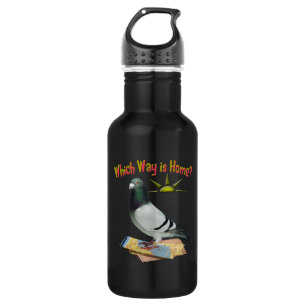 Which Way is Home? Pigeon Art 532 Ml Water Bottle
