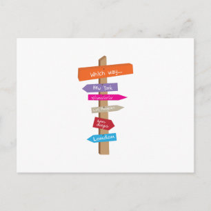 Which Way Postcard