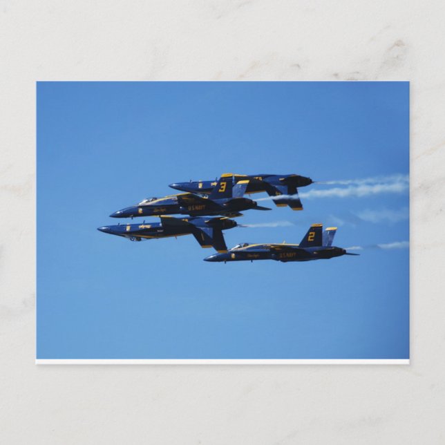 Which Way to Up? Blue Angels Customisable Postcard (Front)