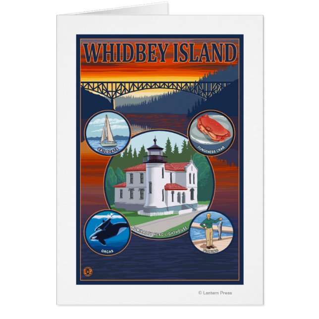 Whidbey Island, WashingtonScenic Travel Poster (Front)