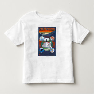 Whidbey Island, WashingtonScenic Travel Poster Toddler T-Shirt