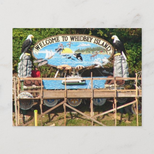Whidbey Island Welcome Postcard (Front)