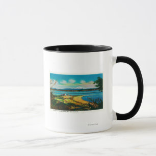 Whidby Island and Mt. Baker from Port Townsend Mug