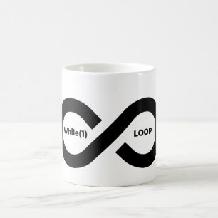 While(1) infinite loop coffee mug