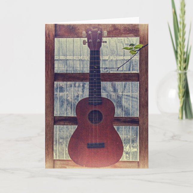 While My Guitar Gently Weeps Card (Front)