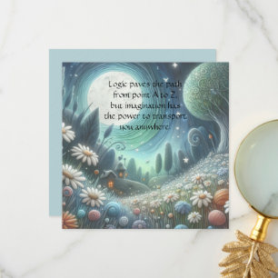 Whimical Night & Quote	 Thank You Card