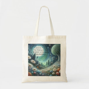 Whimical Night & Quote Tote Bag