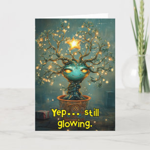 *~* Whimsical 40 Glow Funny Magical Christmas AP97 Thank You Card