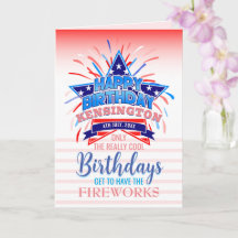 Whimsical 4th of July Fireworks Birthday