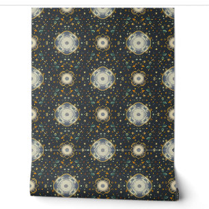 Whimsical Abstract Outer Space Dreams Pattern Wallpaper