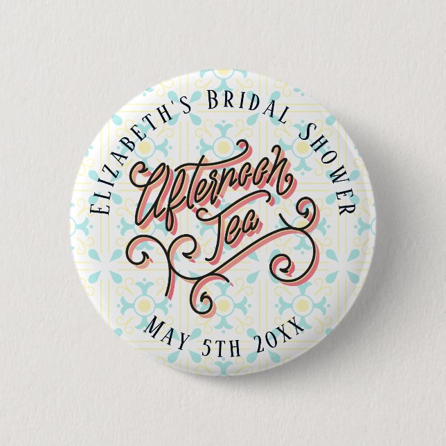 Whimsical Afternoon Tea Buttons (Front)