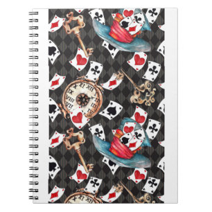 Whimsical Alice in Wonderland Laptop Cover Notebook
