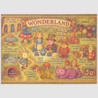 Whimsical Alice in Wonderland Map