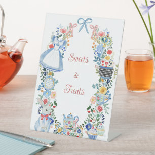 Whimsical Alice in Wonderland Sweet Treat Sign