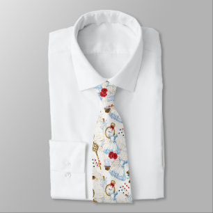 Whimsical Alice in Wonderland Tie