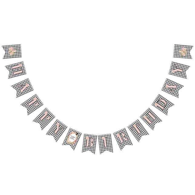 Whimsical Alice Mad Hatter Wonderland Birthday  Bunting (All)