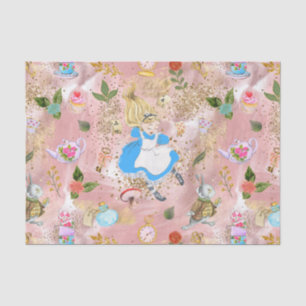 Whimsical Alice's Adventures in Wonderland Fun Tissue Paper