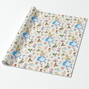 Whimsical Alice's Adventures in Wonderland Party  Wrapping Paper
