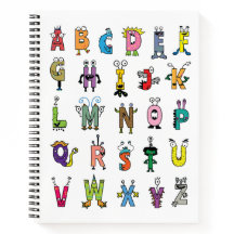 Whimsical Alphabet Creatures | Kids ABC Spiral