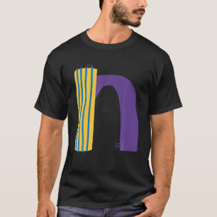 Whimsical Alphabet Letter-N Typography Character-N T-Shirt