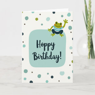 Whimsical Amphibian Birthday Card