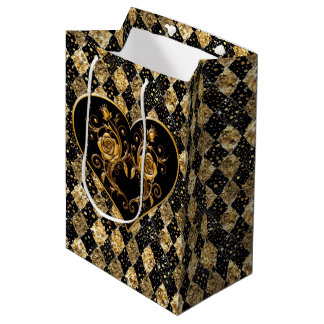 Whimsical and Elegant Goth Medium Gift Bag