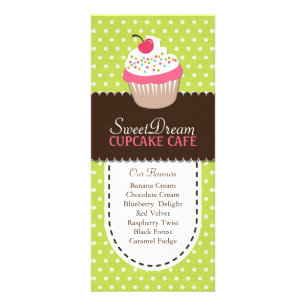 Whimsical and Fun Cupcake Rack Card
